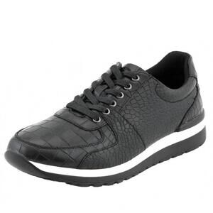 NEW SIO men's maverick croco sneaker in black